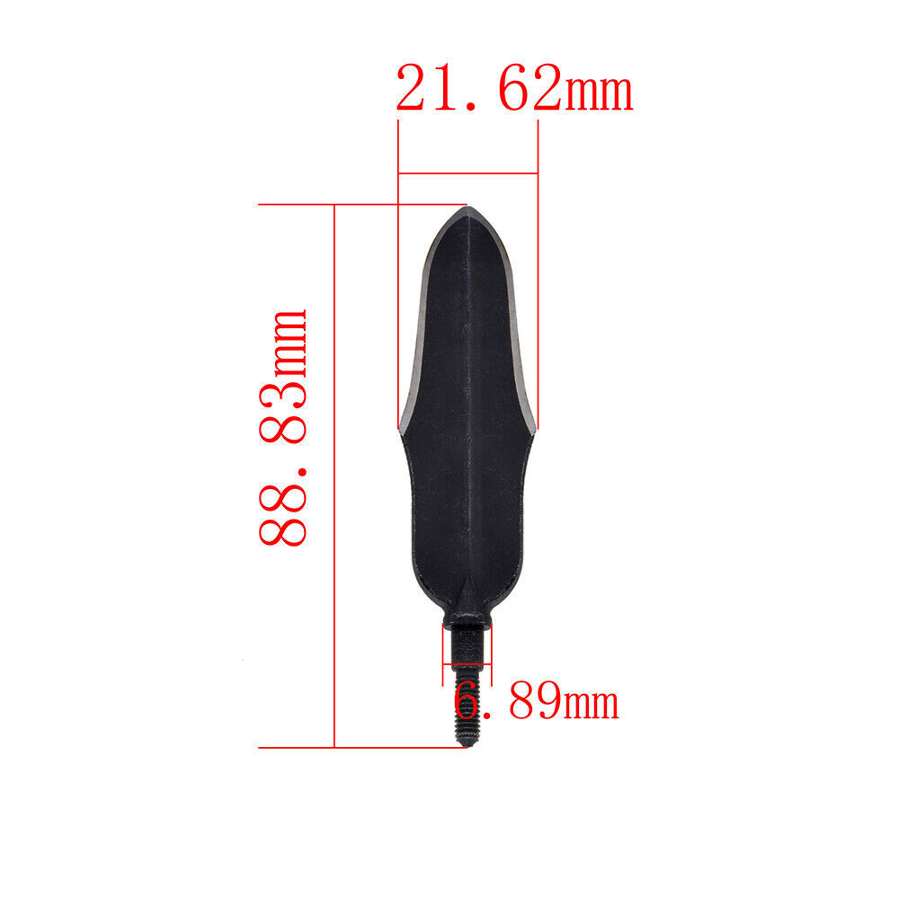 6 Archery Retro Arrowheads Traditional Broadheads Screw Tips Bow Hunting Shoot